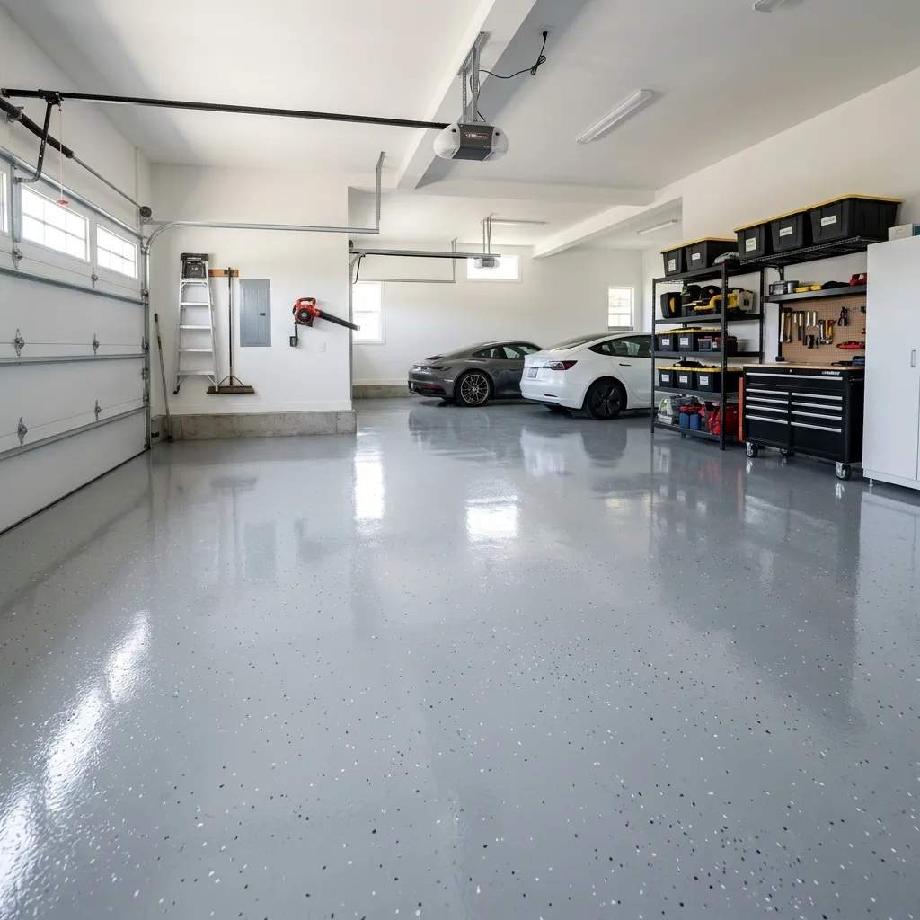 Epoxy garage floor